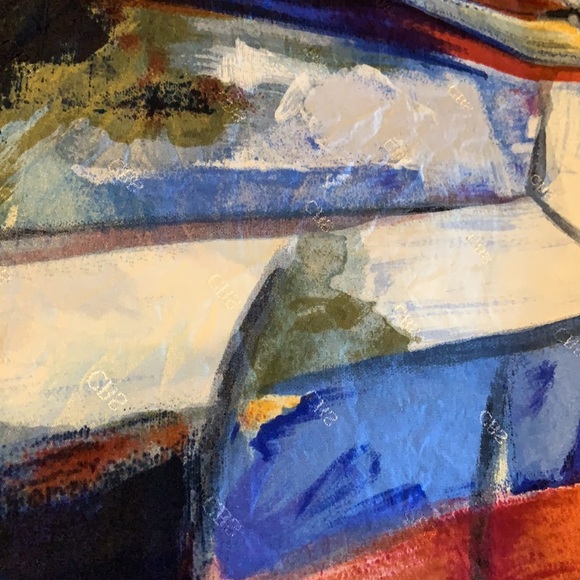 Artsy Silk Scarf by Echo for CBS AS IS - Picture 4 of 10